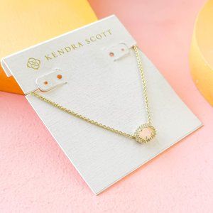 Kendra Scott - Chelsea Rose Quartz Gold Pendant Necklace